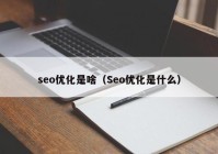 seo优化是啥（Seo优化是什么）
